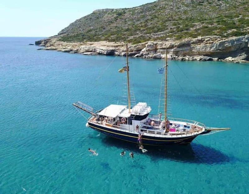 Naxos: Rina Cave-Koufonisi Cruise & Rina Cave Swim with BBQ - Leaving Agia Anna at 9:30