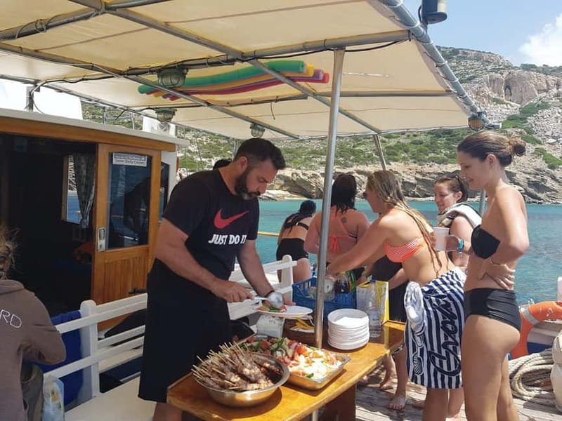 Naxos: Rina Cave-Koufonisi Cruise & Rina Cave Swim with BBQ - Ano Koufonissi: the day’s only land stop