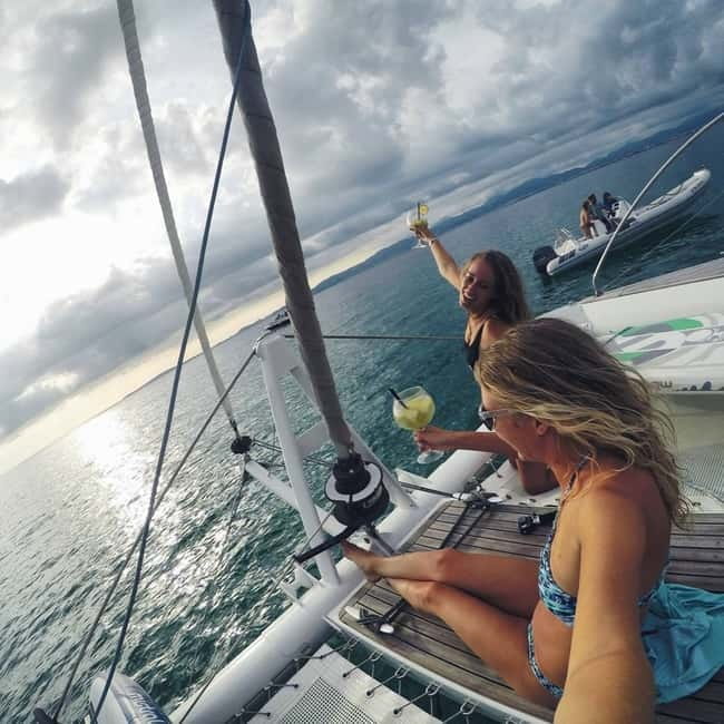 Palma de Mallorca: Deluxe Catamaran Sailing Tour with Meal - A polished boat with breathing room
