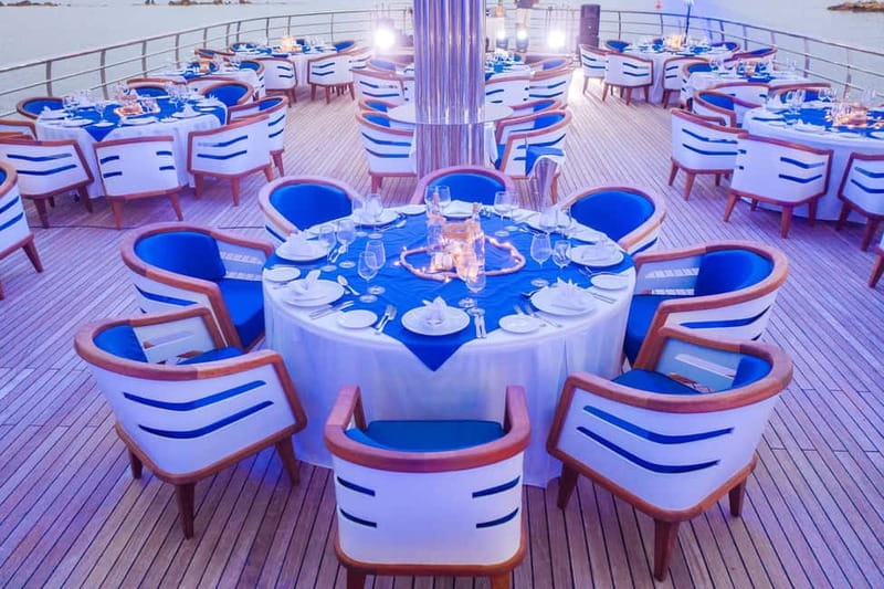 Paphos: Ocean Vision All-Inclusive Night Cruise, Dance, Show - Dinner onboard: a well-managed meze buffet
