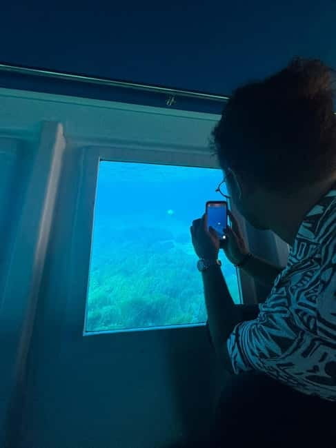 Paphos: Sunset Cruise, Turtle Watching, & Unlimited Drinks - Turtle watching from the underwater cabin