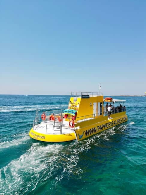 Paphos: Swim Cruise with Turtle Watching, Drinks & Aperol - Atlantis Beach and the 30-minute swim