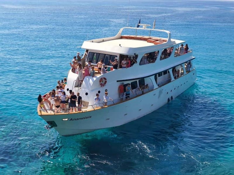 Protaras: Luxury Yacht Cruise with slide, BBQ Lunch & Drink - A friendly crew and a relaxed onboard mood