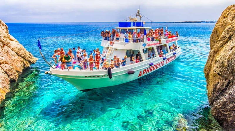 Protaras: Turtle Cove & Blue Lagoon Cruise - Fig Tree Bay and Konnos Beach from the water