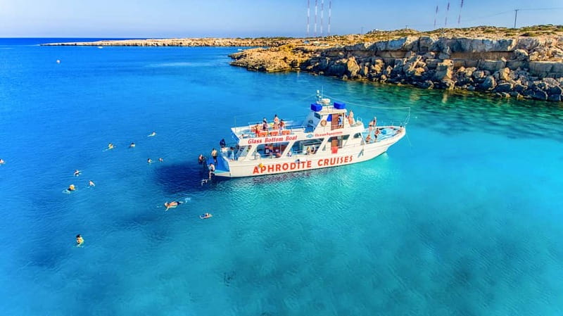 Protaras: Turtle Cove & Blue Lagoon Cruise - Cape Greco and its caves