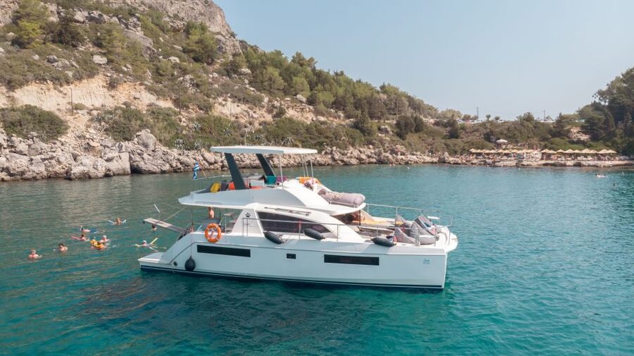 Rhodes: All-Inclusive Catamaran Cruise with Lunch and Drinks - Choosing sailing or power
