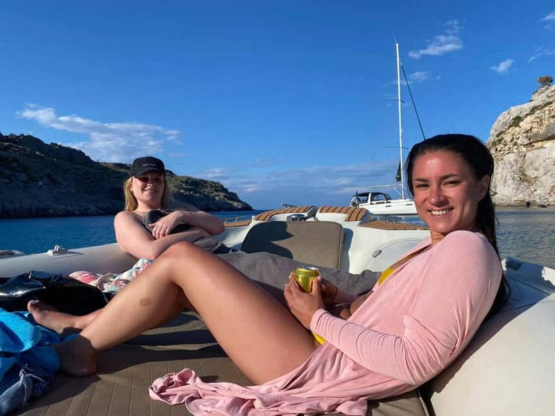 Rhodes: Anthony Quinn Bay & Sea Caves Snorkeling Cruise - Traganou’s gravel shore and rocky caverns
