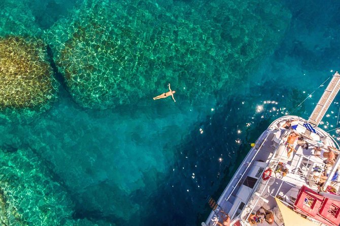 Rhodes Exclusive Swim Cruise Cocktail Open bar & Gourmet Buffet - Anthony Quinn Bay: the most dramatic swim