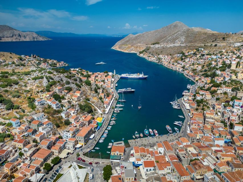 Rhodes: High-Speed Boat to Symi Island & Saint George's Bay - Leaving Mandraki Harbor in Rhodes