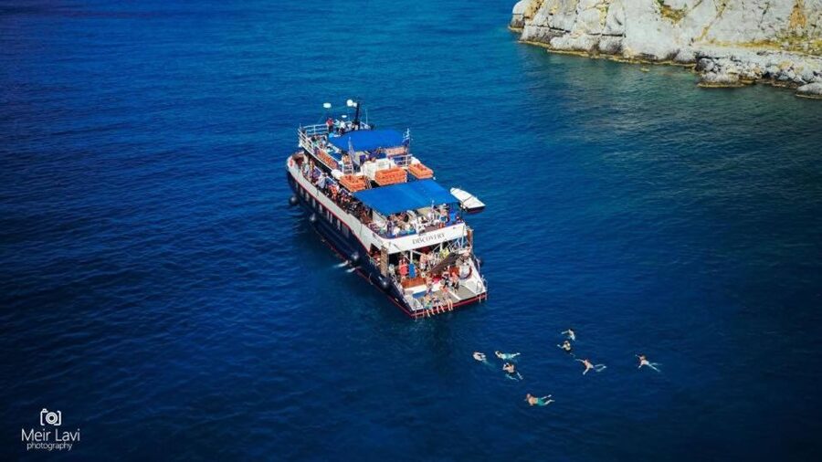 Rhodes: Lindos Cruise with 2 Swim Stops - Anthony Quinn Bay: a 30-minute first swim