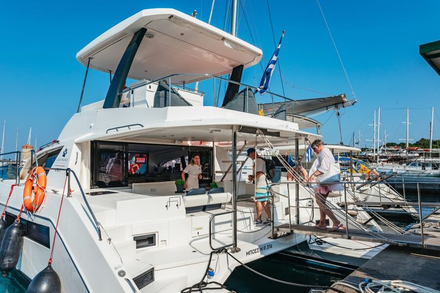 Rhodes: Sunset Catamaran Cruise with Dinner Buffet & Drinks - A Greek buffet with enough for a full dinner