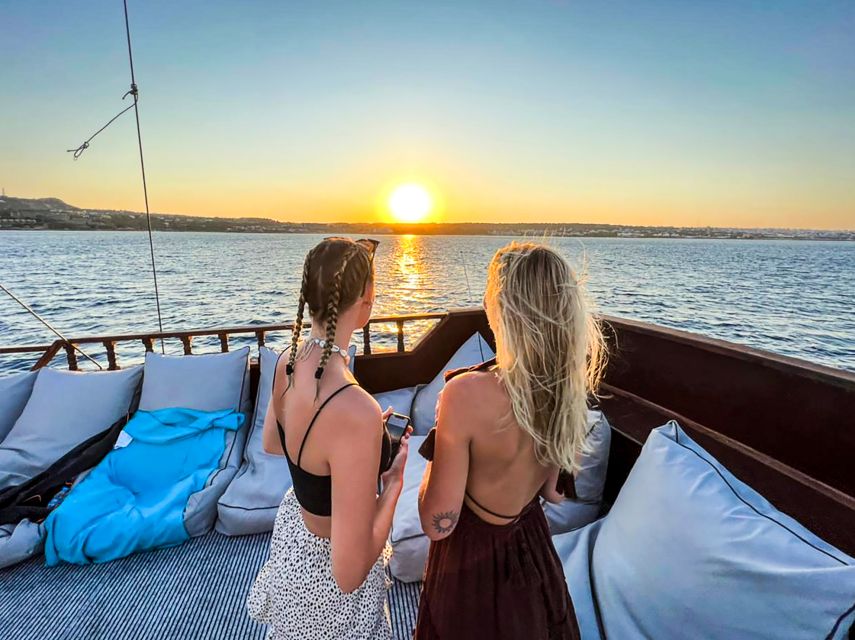 Rhodes: Sunset Cruise with Greek BBQ and Unlimited Drinks - Leaving Mandraki Harbour on the Aphrodite Duchess