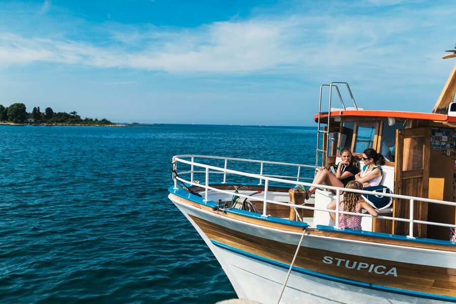 Rovinj: Sunset Cruise with Swim Stop, Drinks, and Fruits - Dolphin watching after the swim