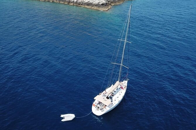 Sailing Boat Small Group Kleftiko and Sikia Cave West of Milos - Agios Dimitrios closes the day