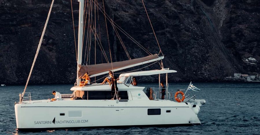 Santorini: Catamaran Caldera Cruise with Meal and Drinks - Transport makes this easier than it looks