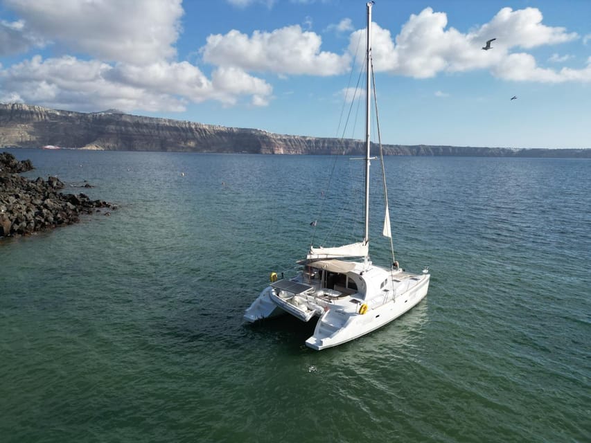 Santorini: Catamaran Cruise with Greek BBQ and Drinks - Greek BBQ, open drinks, and the value of the fare