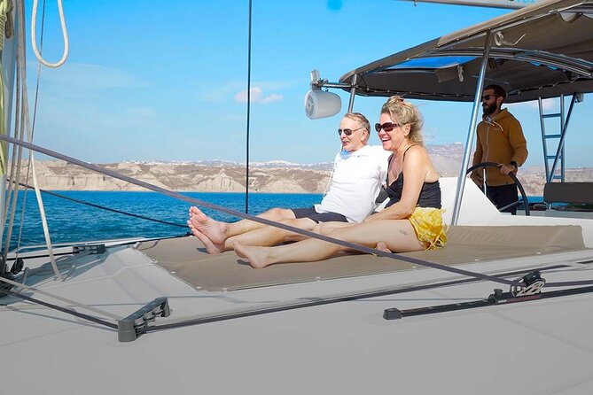 Santorini Catamaran Cruise with Greek Meal, Open-Bar and Sunset - The meal is a real part of the experience
