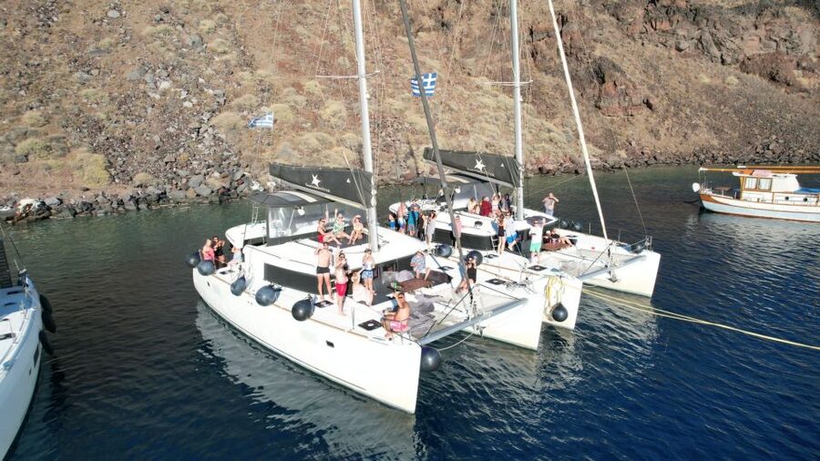 Santorini Catamaran Cruise with Swimming, Meal and Open Bar - Is $129 a fair price?