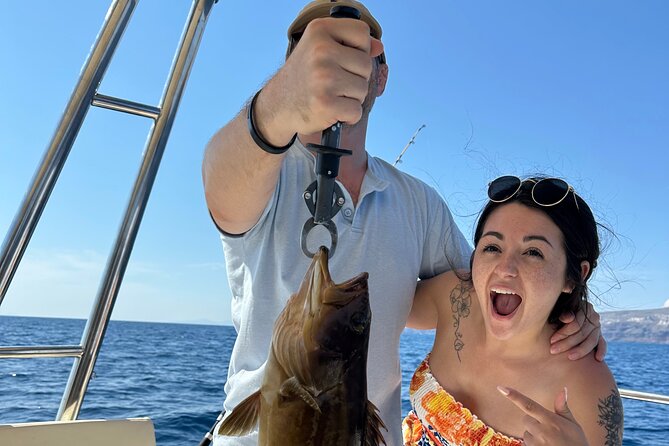 Santorini Fishing Private Cruise boat tour - BBQ, Snorkeling - Is $514.18 Per Person Good Value?