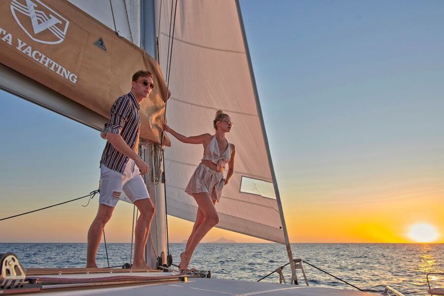Santorini Gold Catamaran Cruise with Snorkel, BBQ & Open Bar - Is $117 a good value?