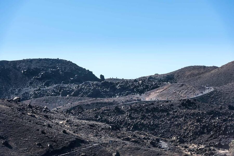 Santorini Port: Cruise to Volcano, Hot Springs & Thirassia - Swimming at Palea Kameni’s warm springs