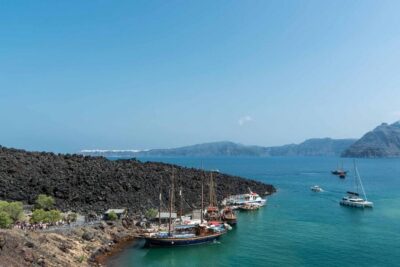 Santorini Port: Cruise to Volcano, Hot Springs & Thirassia