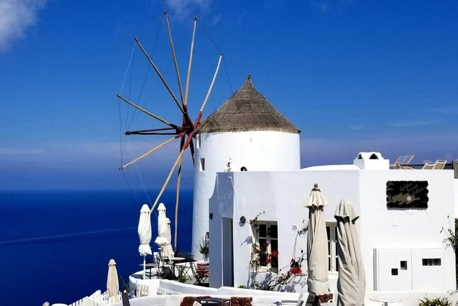 Santorini Private Driver: Explore Santorini - Port & Hotel Pickup - Pyrgos and Megalochori show a quieter Santorini