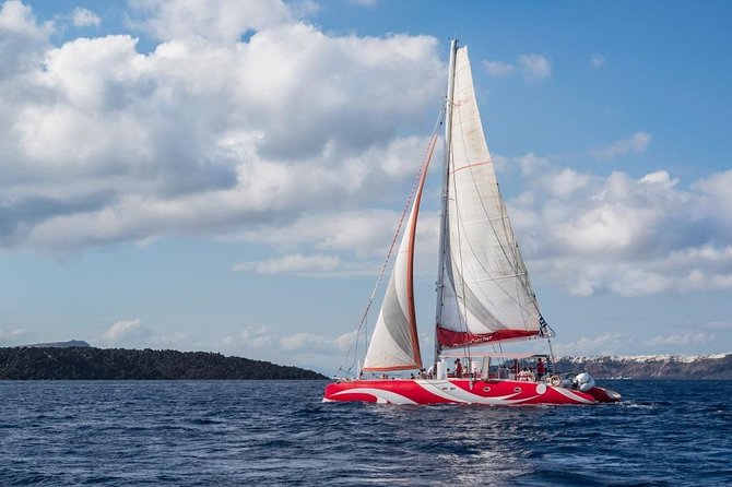 Santorini Sailing Dream Catcher with BBQ Lunch and Drinks - Morning cruise or afternoon sunset sailing?
