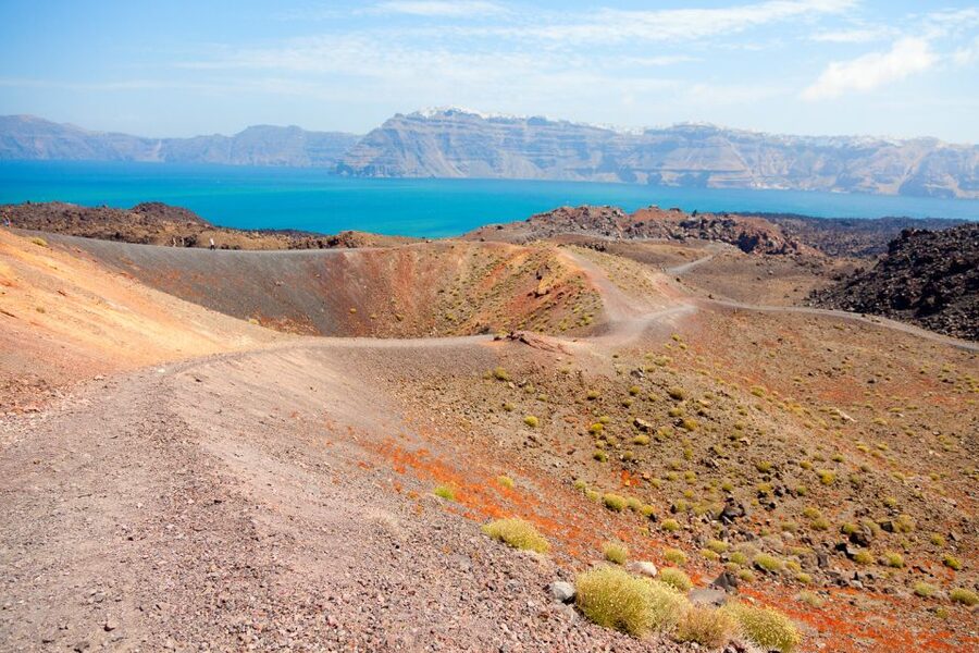 Santorini: Volcano and Hot Springs Sunset Dinner Cruise - Greek dinner and unlimited local wine