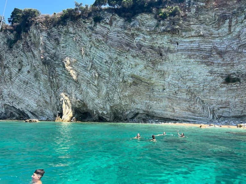 Saranda: Boat Tour to 7 Destinations with Beach Umbrella - Secret Beach and Turtle Cave on the return