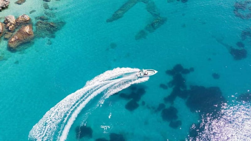Saranda: Boat Tour to 7 Destinations with Beach Umbrella - Gremina and Kakome: early swims in open scenery
