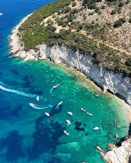 Sarandë: Ionian Coast Hidden Beaches and Caves Boat Tour - Kepi I Qefalit combines scenery with water time