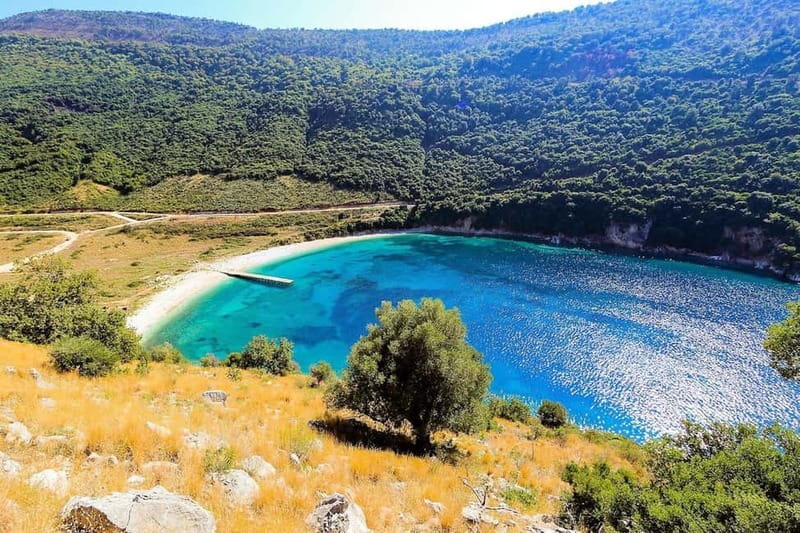Sarandë: Ionian Coast Hidden Beaches and Caves Boat Tour - Leaving Sarandë and finding the boat