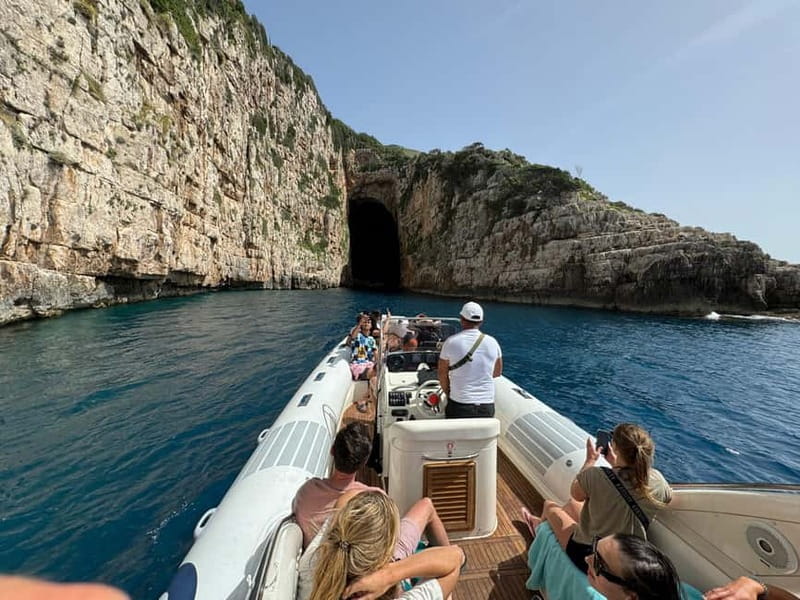 Secret Blue Cave & Grama Bay - Speed Boat Tour - Haxhi Ali Cave and the first taste of the coast
