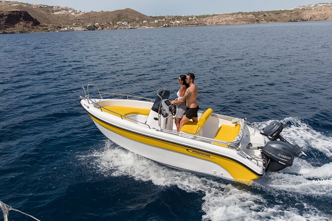 Self-Drive License-Free Boat Rental in Santorini from Vlichada - Key points to know before you book