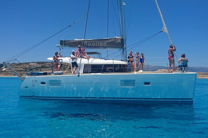 Shared Catamaran All inclusive-Day Cruise to Naxos or Paros - Starting from Naxos port at 10:00 am
