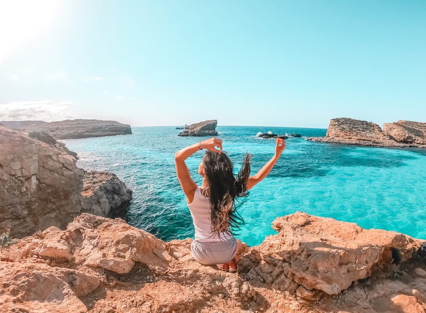 Sliema/St. Paul's: Gozo, Comino & Blue Lagoon Ferry Cruise - The optional caves and Crystal Lagoon boat