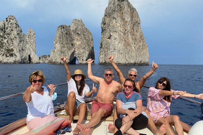 Sorrento: Capri Select Boat Trip with Swim, Drinks & Pick Up - Marina Piccola is the swimming payoff