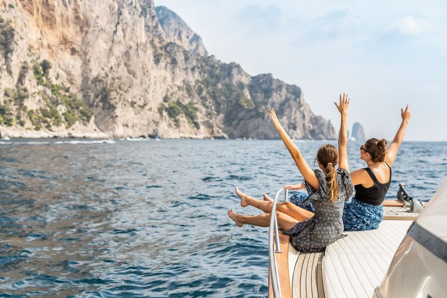 Sorrento: Exclusive Capri Boat Tour and Optional Blue Grotto - The return ride and limoncello tasting
