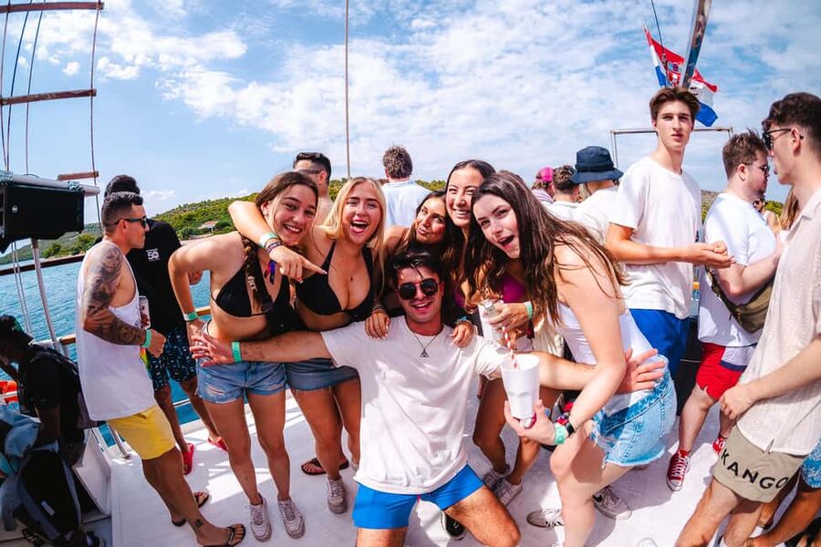 Split: Blue Lagoon Boat Party, Djs, Swim, Shots & AfterParty - Drinks, food, and what $47 really covers