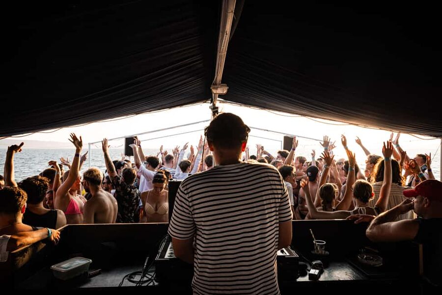 Split: Blue Lagoon Boat Party with DJs, Shots & After Party - Starting at Jimmy Bar in Split