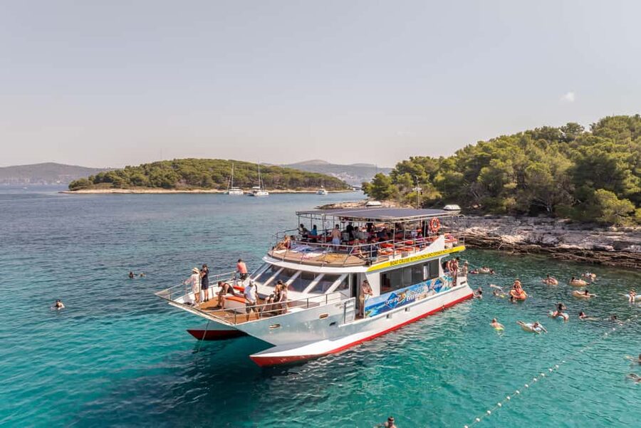 Split: Hvar, Brač, and Pakleni Cruise with Lunch and Drinks - Lunch on the move