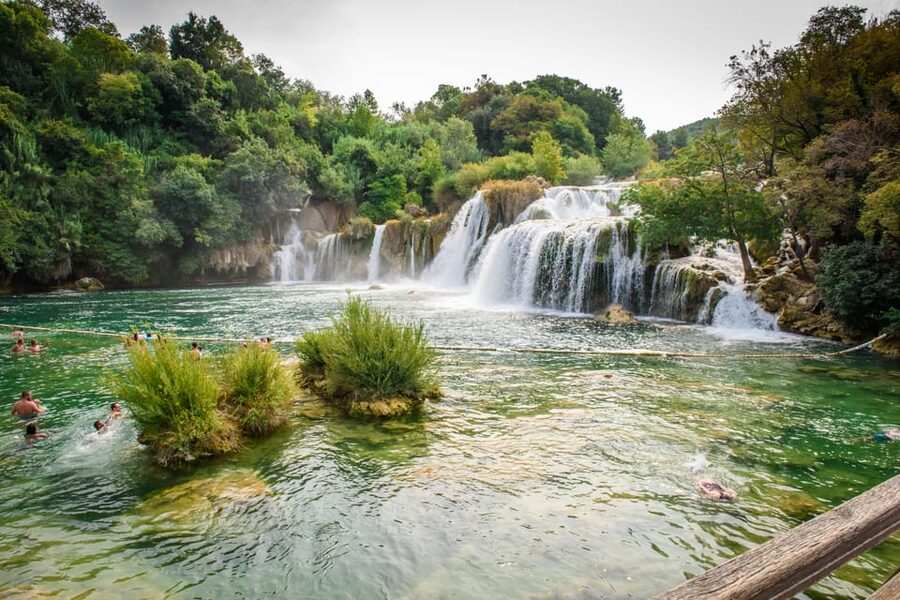 Split/Trogir: Krka National Park Day Trip & Boat to Skradin - Walking through Krka National Park