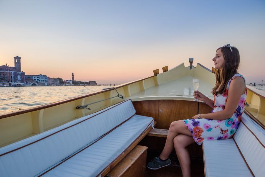 Venice: Sunset Cruise by Typical Venetian Boat - San Lazzaro degli Armeni and the Quieter Islands