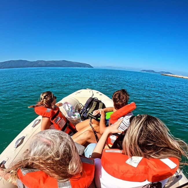 Vlore: Haxhi Ali Cave, Karaburun Speedboat Tour & Snorkeling - A speedboat with plenty of personality